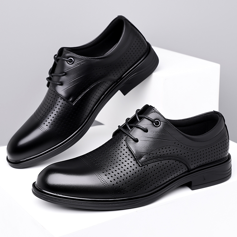 Formal Men Office Wear Sandals - Letnie nowe skórzane buty męskie biznesowe