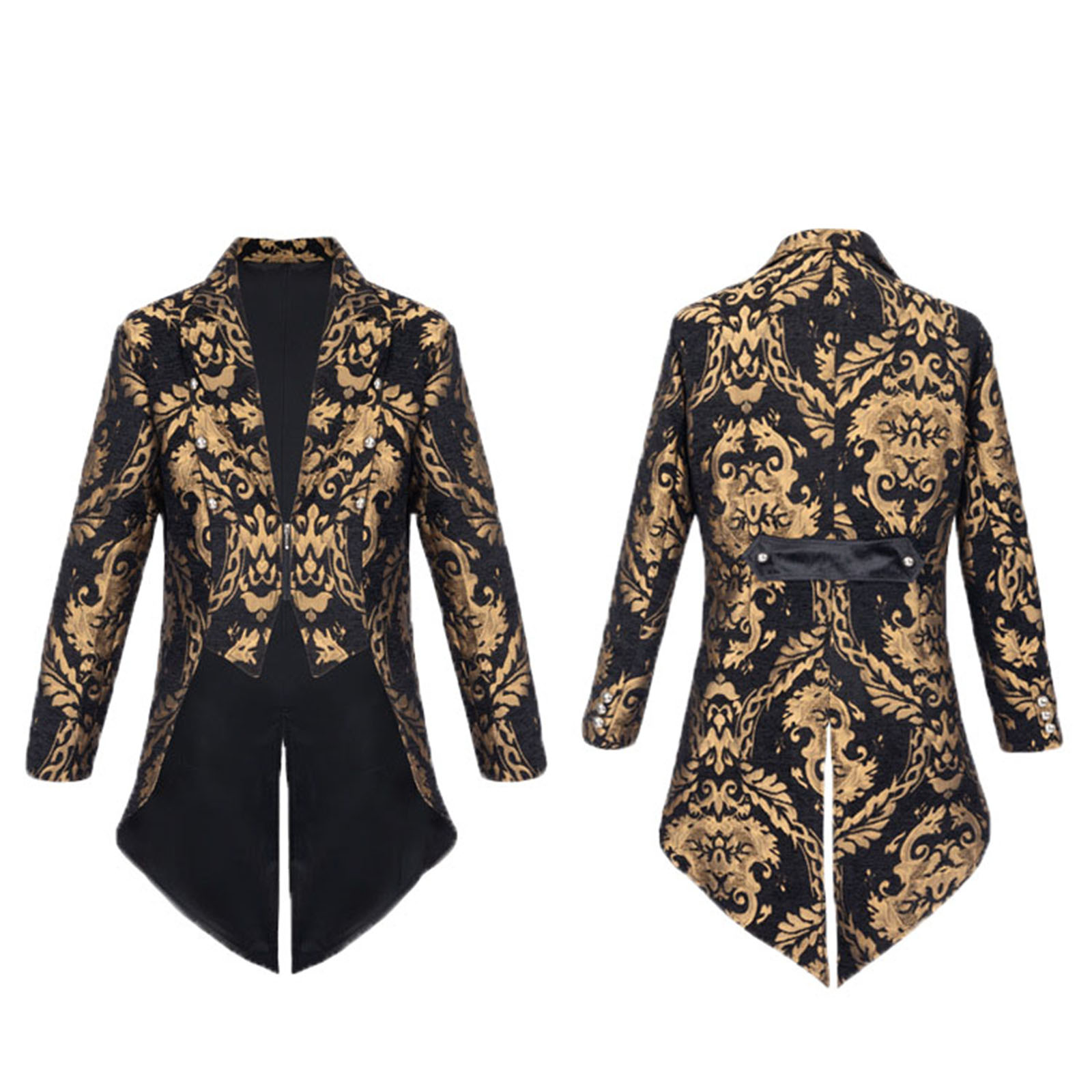 Men'S Gothic Formal Wear - Męski frak średniowieczny Steampunkowy garnitur w