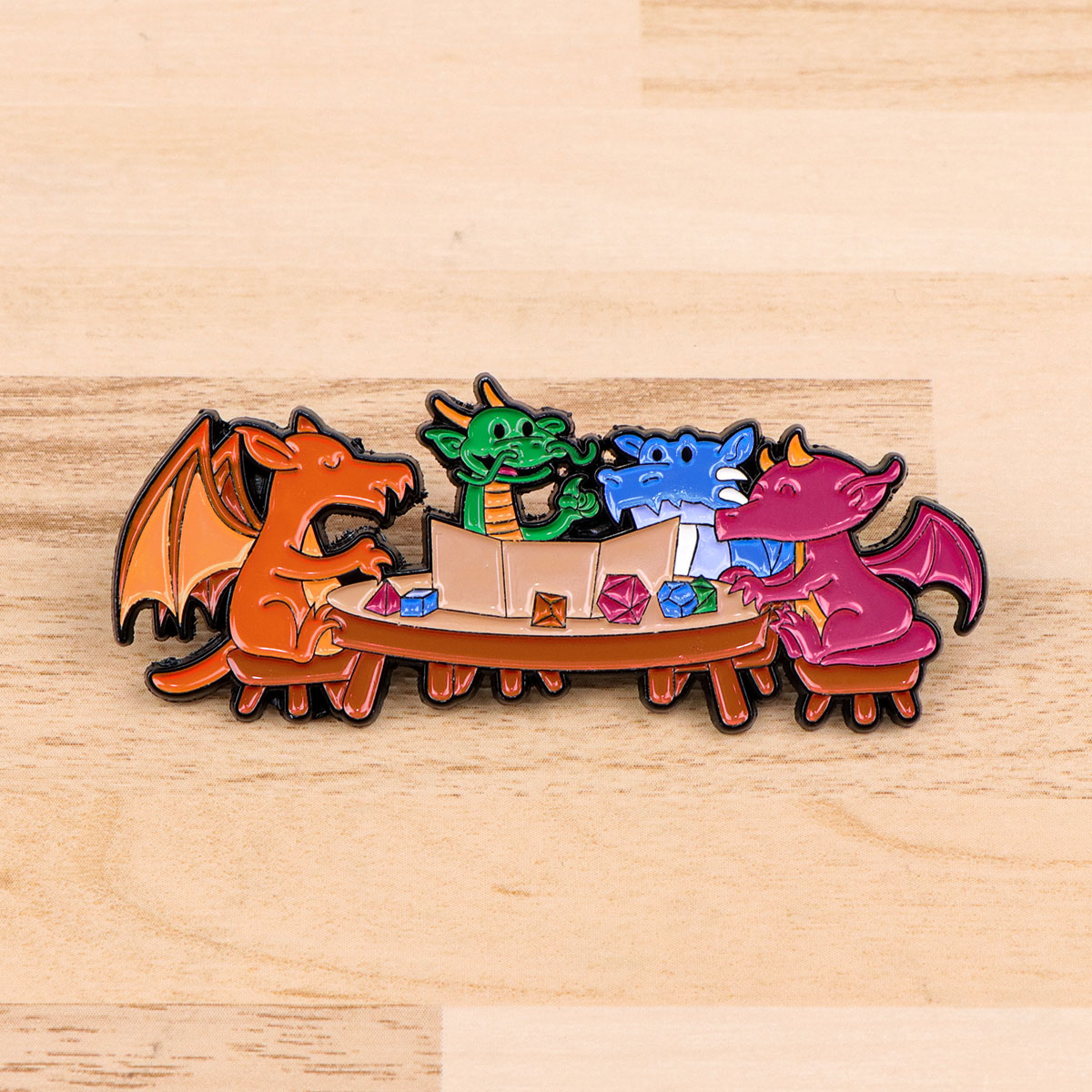 Tuxedo Lapel Pin - Przypinki emaliowane w kształcie kostek do