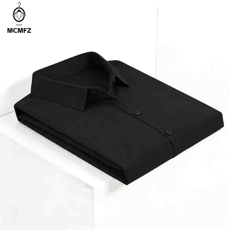 Men Formal Wear Shirts - Męska koszula z krótkim rękawem, zapinana