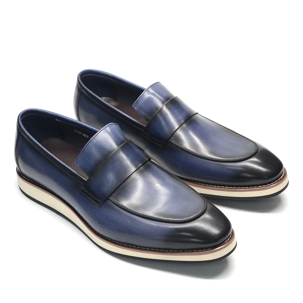 Men'S Luxury Formal Wear - Luksusowe męskie mokasyny typu penny loafers,