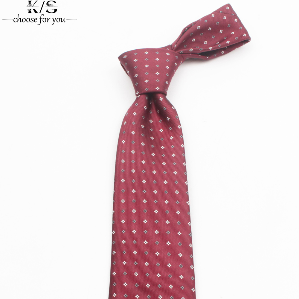 Męski krawat 8cm Stripe Dot kr – Men Formal Wear Shirts recenzja i cena