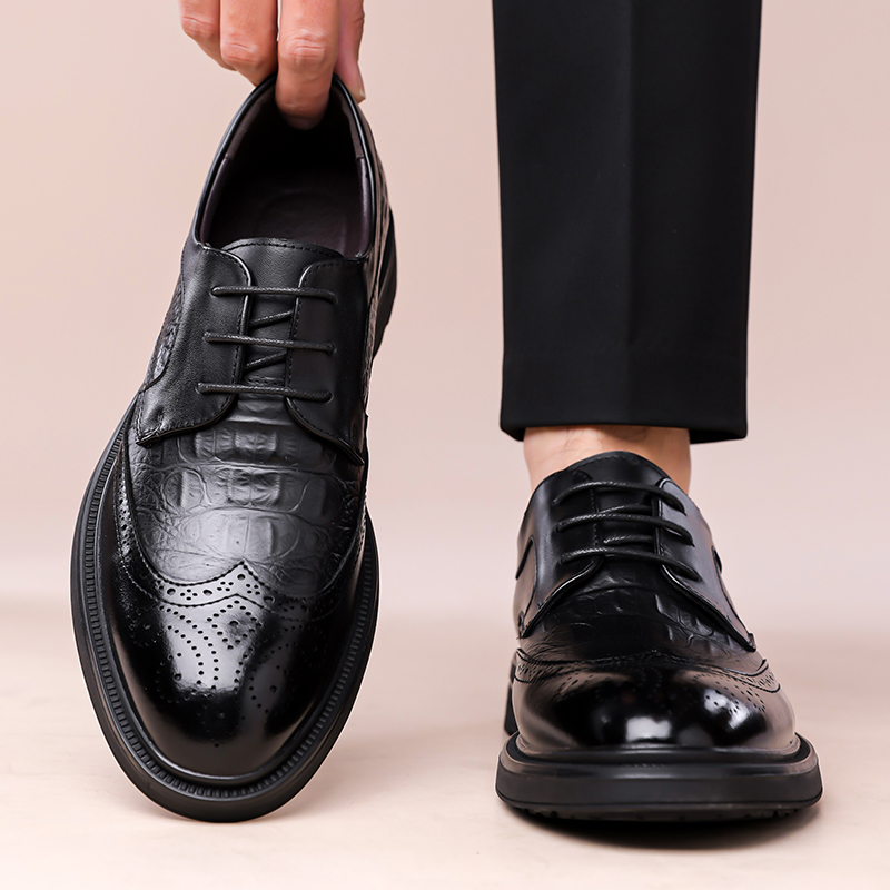 Letnie nowe skórzane buty męsk – Formal Men Office Wear Sandals recenzja i cena