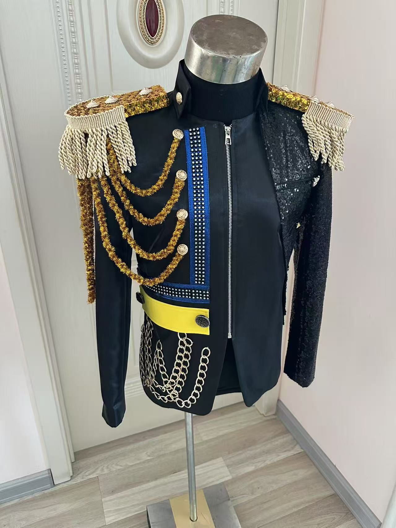 Nowa męska marynarka z frędzla – Men Formal Party Wear Dress recenzja i cena