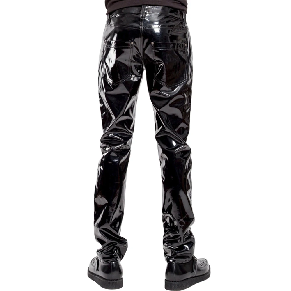 Spodnie męskie ze sztucznej sk – Men'S Gothic Formal Wear recenzja i cena
