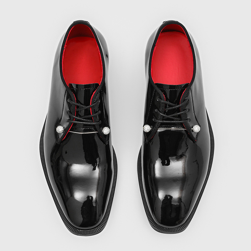Luksusowe derby ze skóry lakie – Men'S Luxury Formal Wear recenzja i cena