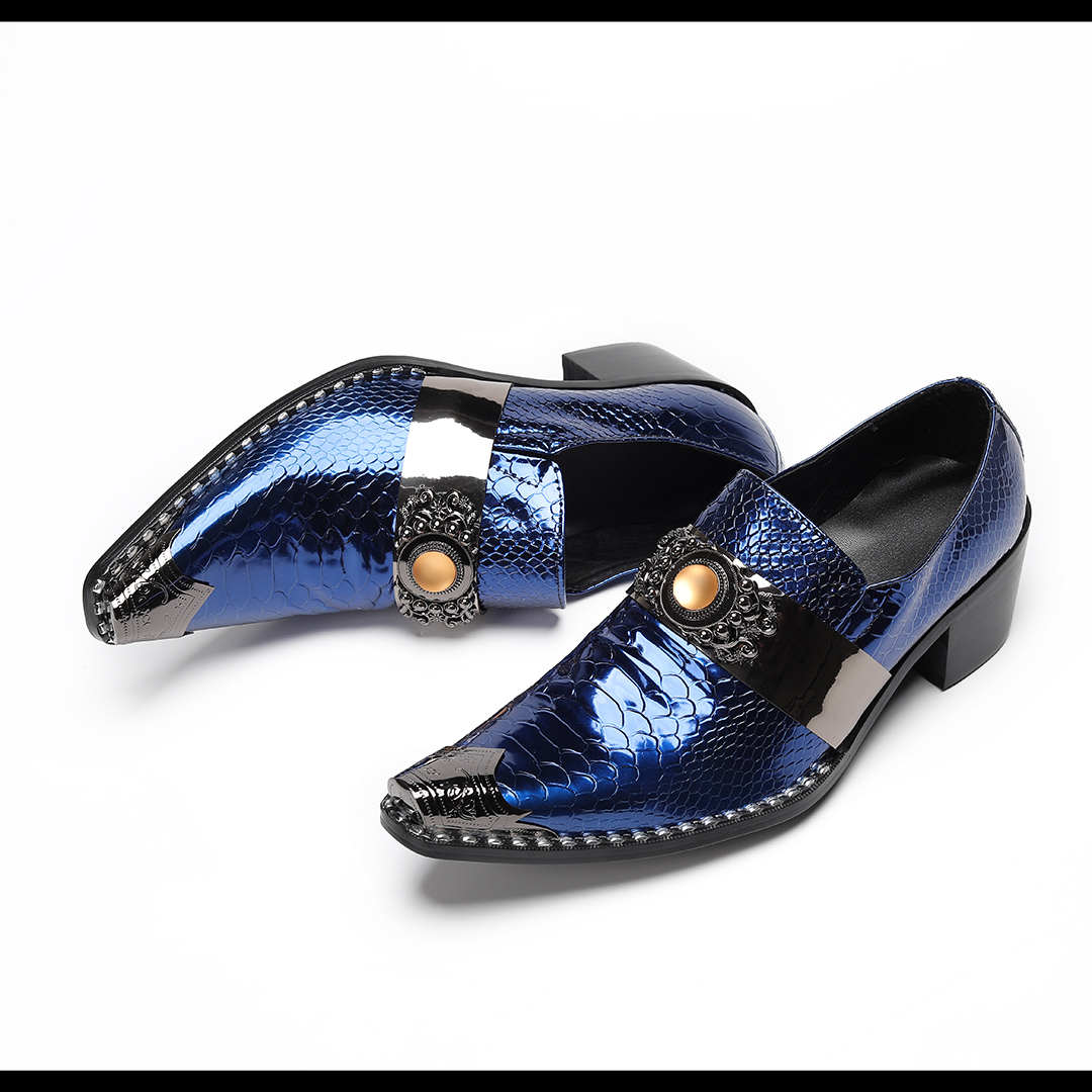 Luksusowe Niebieskie Metalowe  – Men'S Luxury Formal Wear recenzja i cena