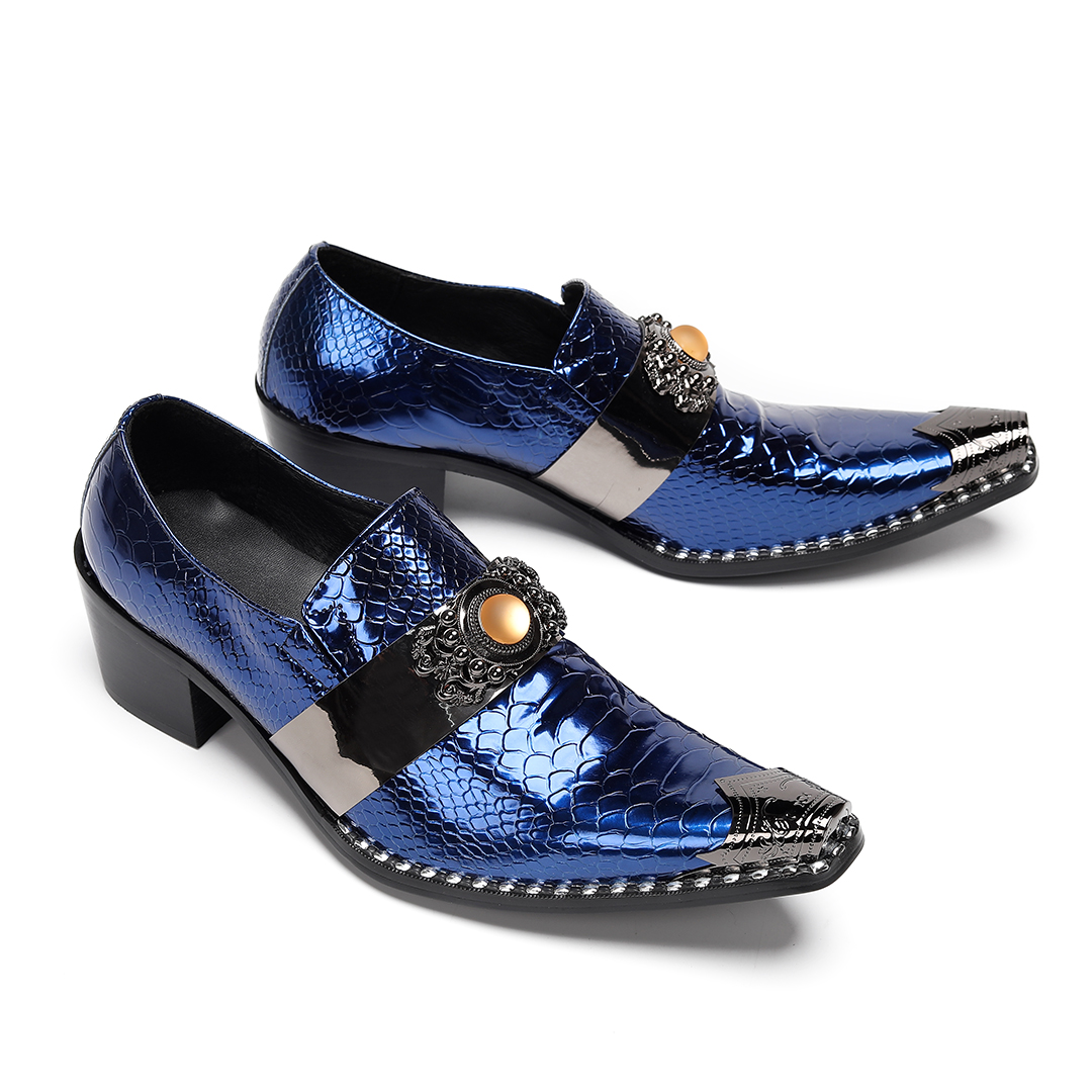 Luksusowe Niebieskie Metalowe  – Men'S Luxury Formal Wear recenzja i cena