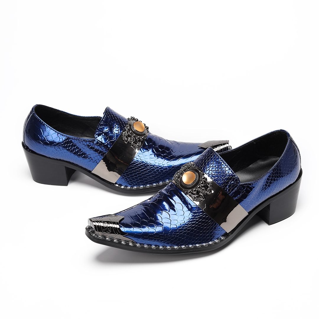 Luksusowe Niebieskie Metalowe  – Men'S Luxury Formal Wear recenzja i cena