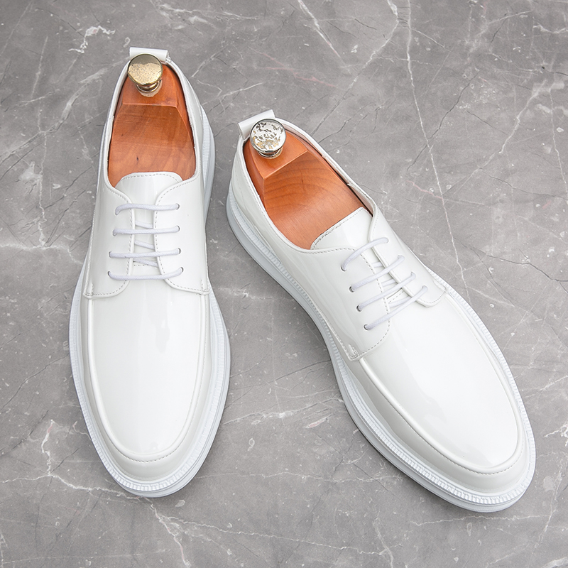 Białe Klasyczne Buty Biurowe M – Men'S Luxury Formal Wear recenzja i cena