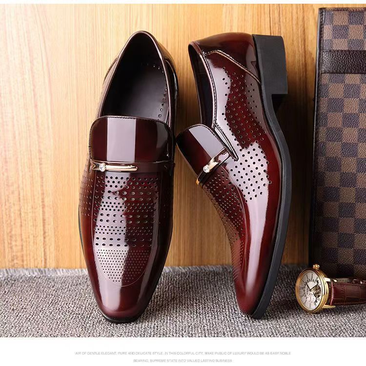 Letnie nowe skórzane buty męsk – Formal Men Office Wear Sandals recenzja i cena
