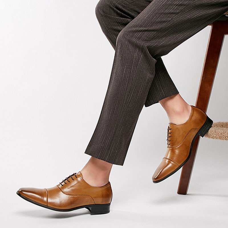 Męskie buty wizytowe skórzane  – Men'S Luxury Formal Wear recenzja i cena