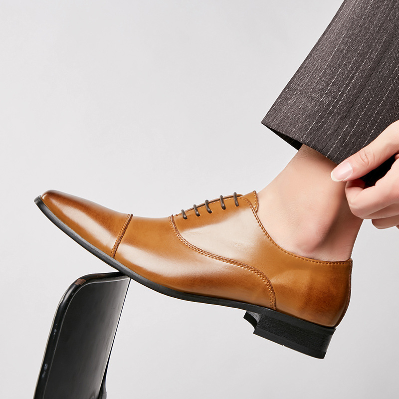Męskie buty wizytowe skórzane  – Men'S Luxury Formal Wear recenzja i cena