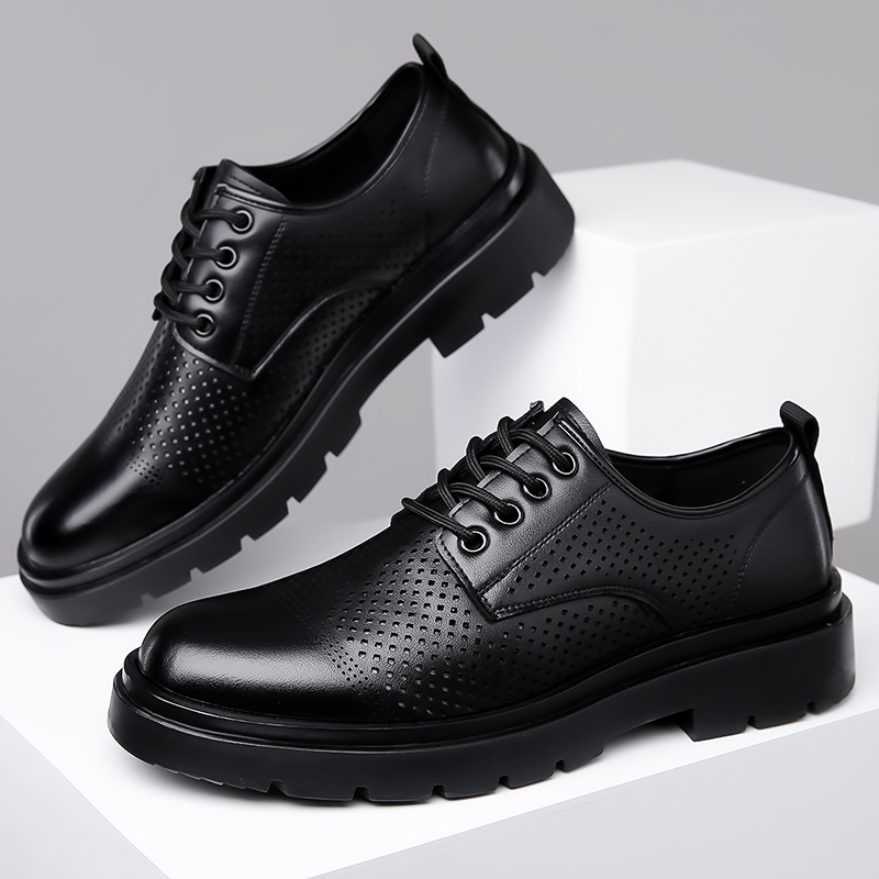 Letnie nowe skórzane buty męsk – Formal Men Office Wear Sandals recenzja i cena