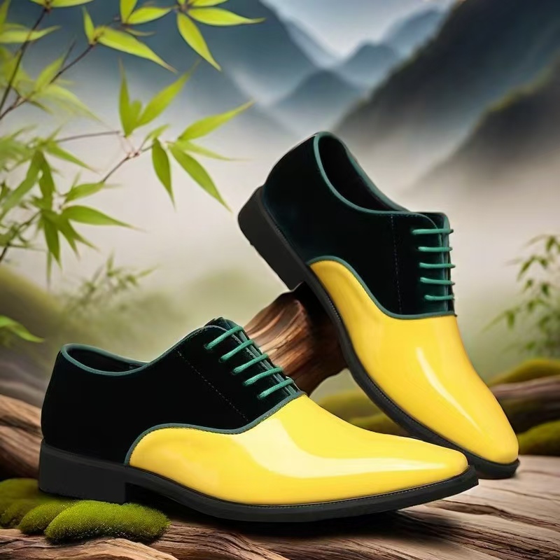 Męskie buty wizytowe Oxford z  – Men Formal Party Wear Dress recenzja i cena