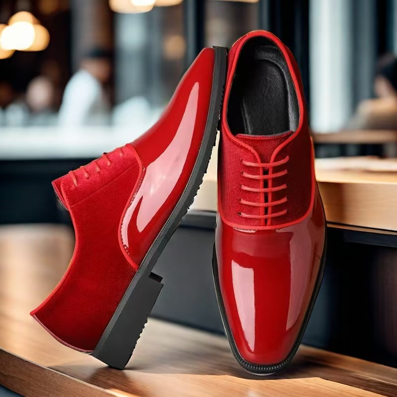 Męskie buty wizytowe Oxford z  – Men Formal Party Wear Dress recenzja i cena