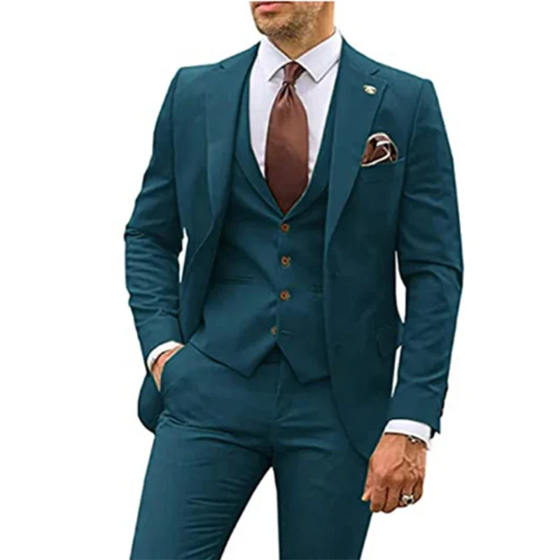 Męski garnitur na wesele, 3-cz – Men Formal Party Wear Dress recenzja i cena